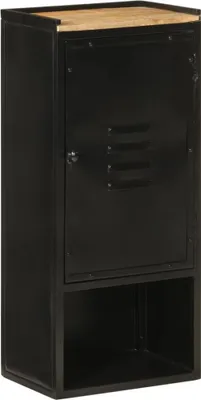Produktbild von Badschrank 40x27x90 cm Eisen und Massivholz Mango