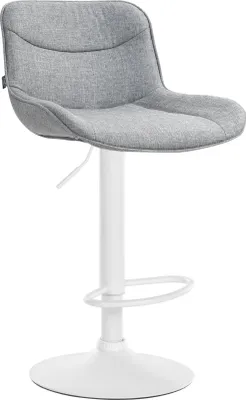 Immagine prodotto di Sgabello da bar con rivestimento in tessuto - Regolabile in altezza, girevole a 360° - Design ergonomico ed elegante