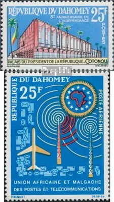 Produktbild von Briefmarken Dahomey 1963 Mi 220,221 (kompl.Ausg.) postfrisch Unabhängigkeit
