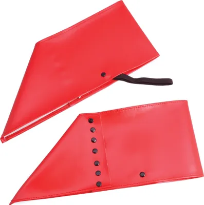 Image de Bristol Novelty Guêtres unies avec rivets, 1 paire, pour adultes BN1652 (taille unique) (Rouge)