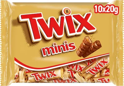 Immagine prodotto di Twix Minis al caramello su biscotto croccante 275g