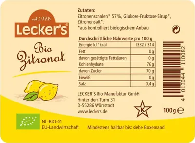 Image de Citron confit en dés 100g