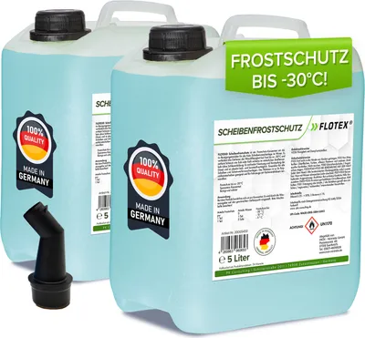 Produktbild von Flotex Scheibenfrostschutz, 2 x 5L Auto Scheiben Frostschutzmittel bis -30°C