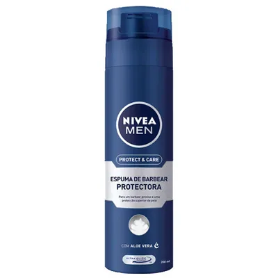 Produktbild von Nivea Men Protect&Care Feuchtigkeitsspendender Rasierschaum mit Aloe Vera 200 ml