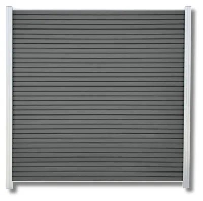 Produktbild von WPC Zaun Sichtschutzzaun Sichtschutz Rhombus Anthrazit Komplettset 180x185 cm 18 Zäune + 19 Pfosten