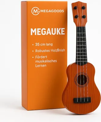 Produktbild von Kinder-Ukulele 35 cm Spielzeuggitarre musikfähig Lerninstrument DE.