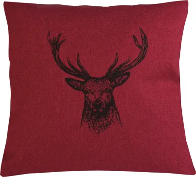 Produktbild von Kissenhülle - Rot - Polyester - 40 x 40 cm - mit Reißverschluss
