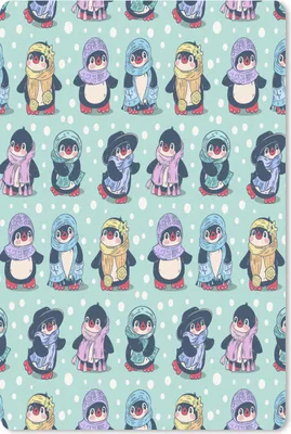 Produktbild von MuchoWow® Mauspad Mousepad Gestaltung - Winter - Pinguin 18x27 cm - Mousepads - Maus Mat - Pad - Mausunterlage