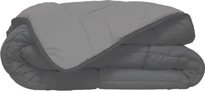 Produktbild von Mikrofaser Bettdecke Calgary 220x240cm, 400g/m², Grau & Silber, 100% Polyester