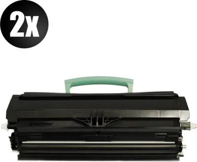 Produktbild von 2x Eurotone Toner Alternative für Lexmark 00E250A31E Black Schwarz