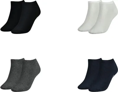 Produktbild von Tommy Hilfiger damessokken Sneaker (2-pack), korte enkelsok katoen, jeansblauw