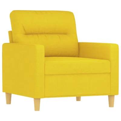 Image de Fauteuil Jaune clair 60 cm Tissu