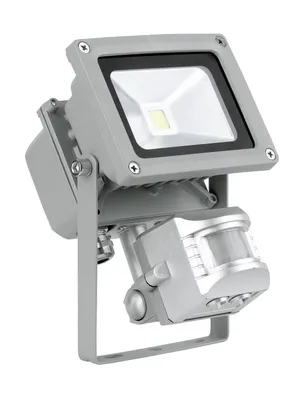 Produktbild von EGLO FAEDO, Wandbeleuchtung für den Außenbereich, Silber, Aluminium, Glas, IP44, Eingang, Garten, Terrasse, Bewegungssensor