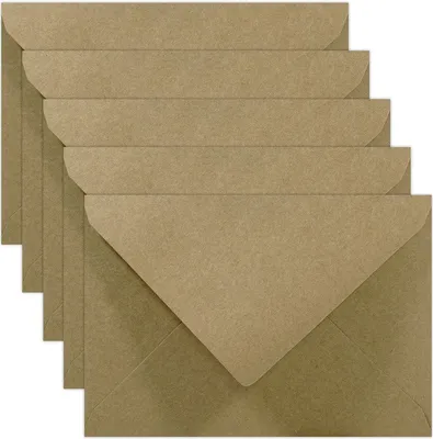 Produktbild von C6 NK EKO Kraft delta braun Briefumschläge 100g - 5Stk