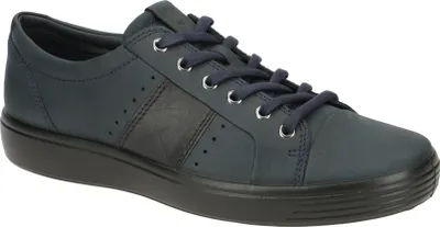 Produktbild von Ecco SOFT 7 MEN`S Herrenschuhe - bequeme Schnür Halbschuhe blau Freizeit NEU