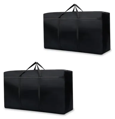 Image de Lot de 2 grands sacs de rangement imperméables pour linge de lit