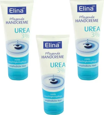 Produktbild von 3x 75 ml Elina Urea 3% Handcreme Sensitive in Tube