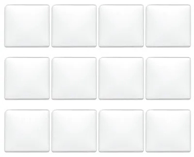 Productafbeelding van Glazen cabochons - Transparant en helder - Voor sieradenproductie - 12 stuks, 30 x 30 mm
