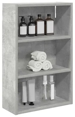 Produktbild von "SummerSchlussverkauf" Badezimmer-Wandschrank mit Regal Betongrau 40x16x62,5cm - Spiegelschränke NEU 2026 857290