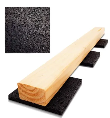 Productafbeelding van Rubbergranulaat terrastegels, 90x90 mm, geschikt voor houten terrassen