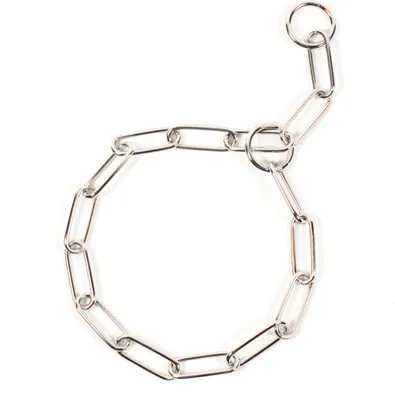 Produktbild von Duvo+ Slip Hundehalsband verchromt mit großen Kettengliedern