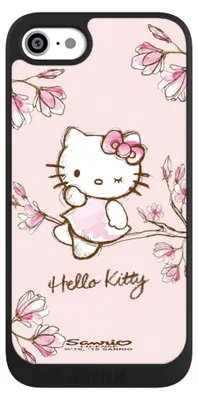 Produktbild von NIVOCASE Handyhülle für Apple iPhone SE (2022) Hülle NIVOpure Case Schwarz Fanartikel Hanami Hello Kitty