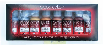 Produktbild von Game Color Set Vallejo Metallic Colors 8x 17ml 72303