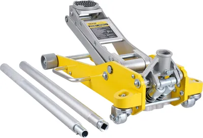 Produktbild von VEVOR hydraulischer Rangierwagenheber Wagenheber mit niedrigem Profil 3 t, robuster hydraulischer Wagenheber aus Aluminium hydraulischer Wagenheber mit Doppelkolben-Schnellhubpumpe, gelb 93-465 mm