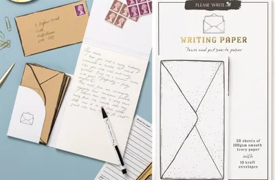 Zdjęcie produktu dla Papeteria Please Write, 30 arkuszy i 10 kopert