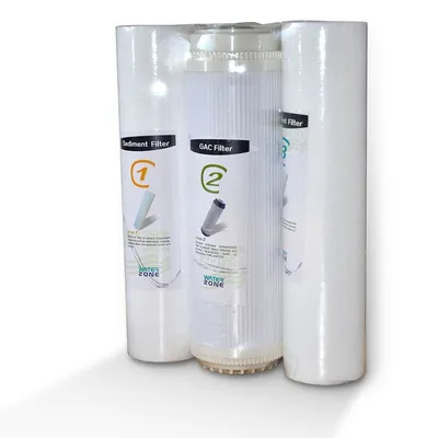 Produktbild von 3er Filterset Umkehrosmose Folie PP5, GAC, PP1