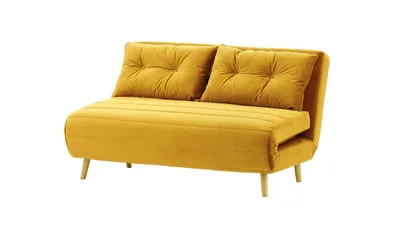 Produktbild von SLF24 - Ausklappbaresofa Flic 142 cm - Senf - Velluto 8