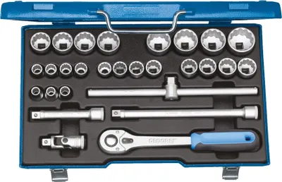 Produktbild von GEDORE D 19 VMU-10 Steckschlüssel-Satz 1/2" 28-teilig UD 10-36 mm, 2682877