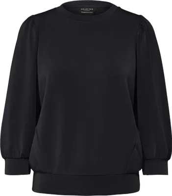 Produktbild von SELECTED FEMME Bluse locker geschnitten Rundhalsausschnitt Größe: S