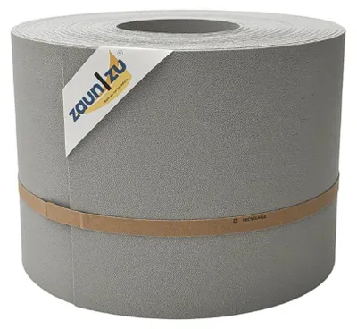 Produktbild von Sichtschutzstreifen zaun|zu PREMIUM 35m Rolle PP Zaunblende für Doppelstabzaun Steingrau, 35m