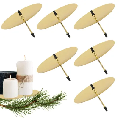 Produktbild von Goldene Kerzenhalter für Adventskranz