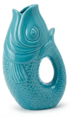 Immagine prodotto di Solidchoice - Vaso in Vetroceramica a forma di pesce, 4 colori pastello, 22 cm