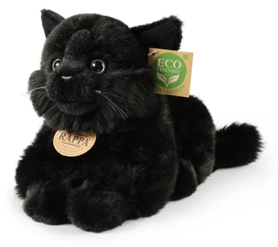 Produktbild von Plüsch schwarze Katze 22 cm umweltfreundlich