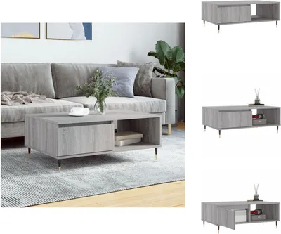 Image de vidaXL Table basse Gris Sonoma 90x60x35 cm Bois composite - Tables basses