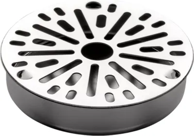 Produktbild von BieTal® Theken Tropfschale Tropfblech Tropfkasten Edelstahl rund 12x2,6cm 2-tlg