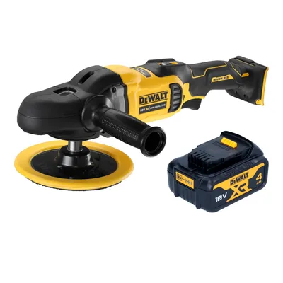 Produktbild von DeWalt DCM 849 N Akku Exzenter Poliermaschine 18 V 180 mm Brushless + 1x Akku 4,0 Ah - ohne Ladegerät