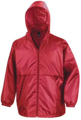 Image de Veste coupe-vent pour homme Result Core, imperméable FK596 (2XL) (Rouge)