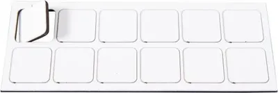 Produktbild von Magnetische Symbole Quadrat 19x19mm VE=12 Stück weiß