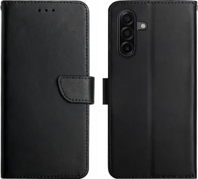 Produktbild von Samsung Galaxy A57 Hülle - Coverup Genuine Leather Klapphülle - Echtes Leder - Schwarz