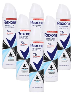 Produktbild von Rexona Nonstop Protection Invisible Aqua Anti Transpirant 6x150ml Deo
