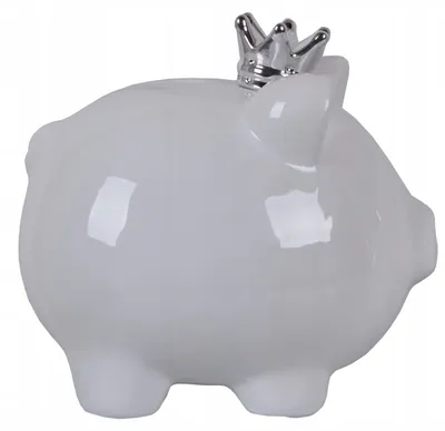 Produktbild von Ewax Keramik Spardose Schwein mit Krone 12cm