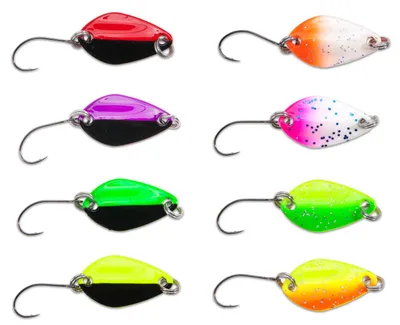 Produktbild von Iron Trout Wide Spoon 2g - Forellenblinker, Sänger Farbe:purple black
