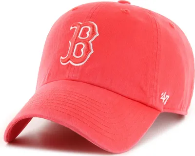 Produktbild von 47 Brand Strapback Cap - CLEAN UP Boston Red Sox tango rot