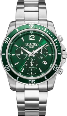 Produktbild von Roamer Herren Uhr Chronograph Quarz 862837 41 75 20 Nautic Chrono 100 Edelstahl