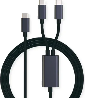 Image de Câble USB ROLINE - USB-C (M) vers USB-C (M), 24 broches