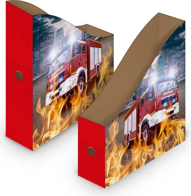 Produktbild von itenga Wellpappe Motiv Stehsammler Feuerwehr für  DIN A4